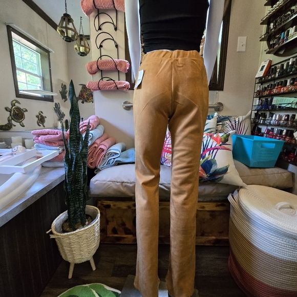 NWT! Faux Suede Laced Pants - Picture 6 of 10
